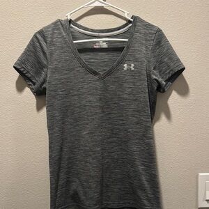 Under Armour Women's Gray V-Neck Top
